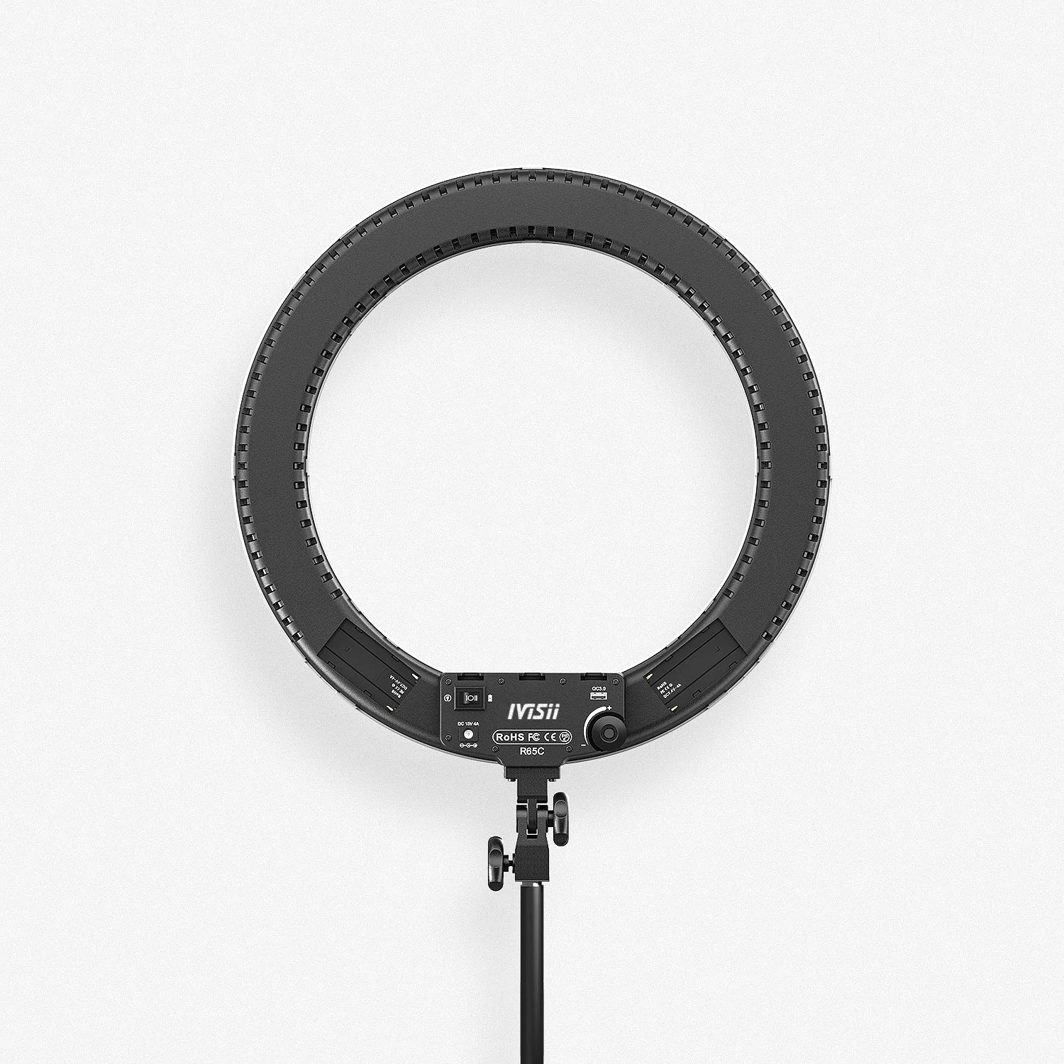 IVISII 19 inch Ring Light R65C with Stand and Phone Holder